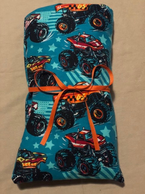 Large Microwavable Corn Heating Pad (~10x15) monster trucks
