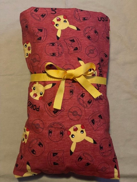 Large Microwavable Corn Heating Pad (~10x15) Pokemon pikachu