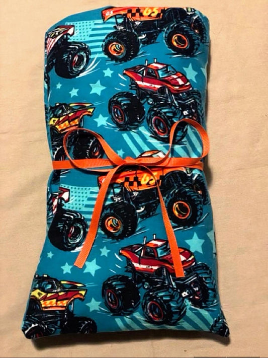 Large Microwavable Corn Heating Pad (~10x15) monster trucks