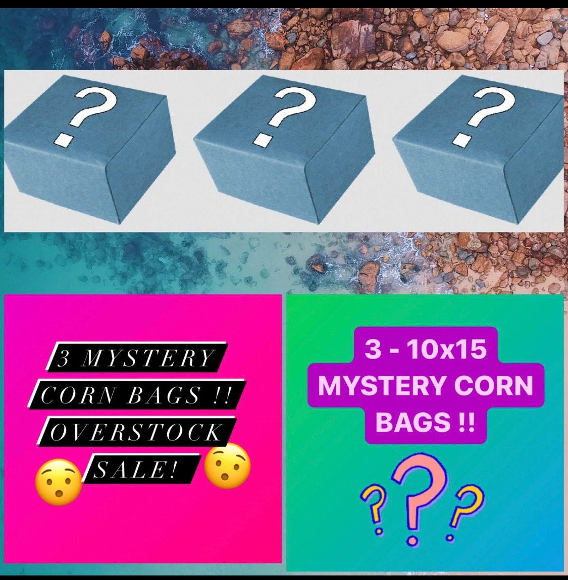 3 - Mystery Microwave  Corn Heating/Cold Pack  Free Shipping!(~10x15) Overstock!! Selling 105 styles!